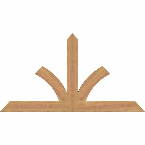 Ekena Millwork Richland Timber Gable Bracket, Western Red Cedar, 48"W x 26"H x 1 1/2"D x 3 1/2"F, 13/12 Pitch GBW048X26X0204RIC00SWR - main